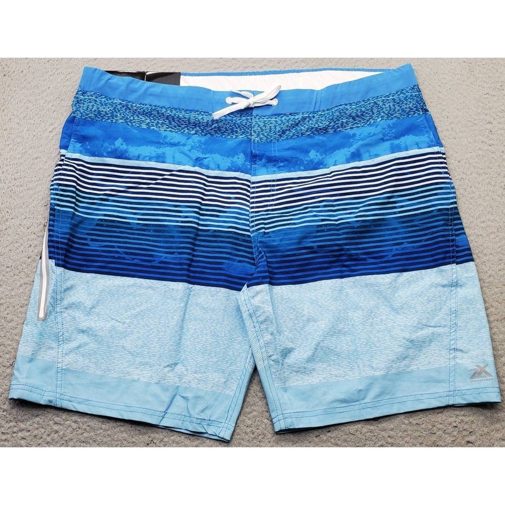 ZeroXposur Swim Shorts Men XXL Multicolor Striped 360° Comfort Waistband R88111S